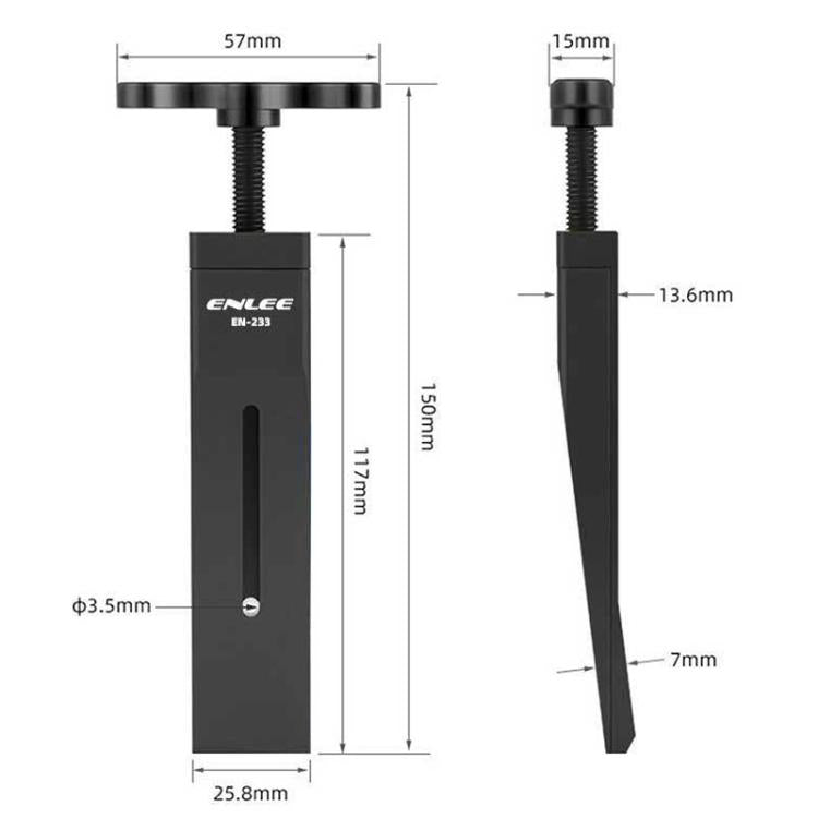 Outil de réinitialisation de piston d'étrier de frein ENLEE Outil d'entretien d'étrier de frein à disque hydraulique
