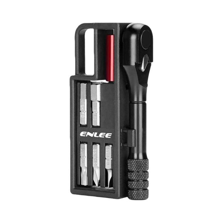 ENLEE EN56 Lot de 12 clés à cliquet pour vélo Kit d'outils de réparation de vélo multifonctionnel et portable, EN56 12pcs