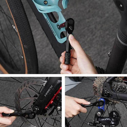 ENLEE EN56 Lot de 12 clés à cliquet pour vélo Kit d'outils de réparation de vélo multifonctionnel et portable, EN56 12pcs