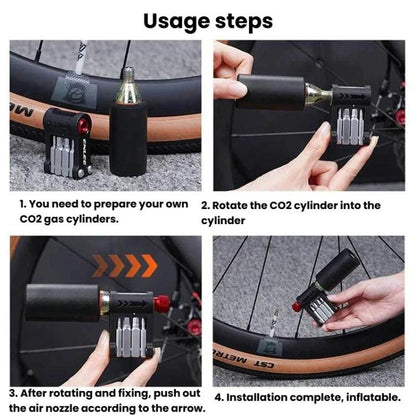 Tête de gonflage CO2 pour vélo ENLEE EN55 Outil de réparation portable