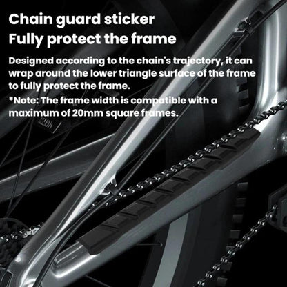 ENLEE TPU-01 Bande de protection anti-rayures pour chaîne de vélo, autocollant antichoc anti-rayures pour tube diagonal