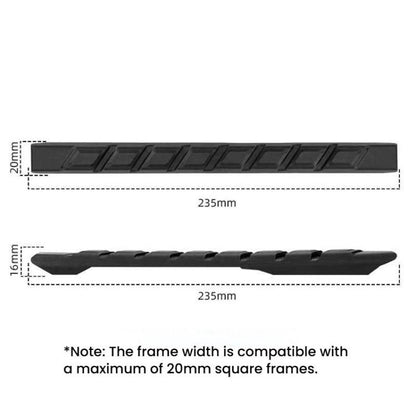 ENLEE TPU-01 Bande de protection anti-rayures pour chaîne de vélo, autocollant antichoc anti-rayures pour tube diagonal