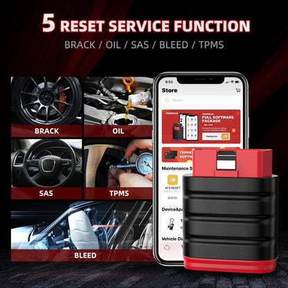 OBD2 Full System Diagnostic Tool Oil Maintenance Electronic Parking Brake Reset, THINKSAFE