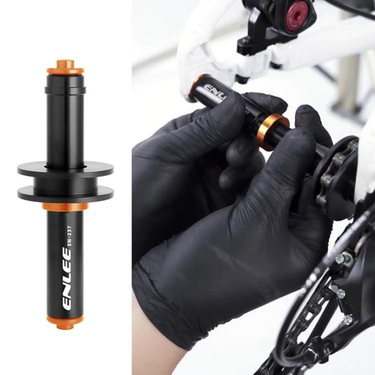 ENLEE EN-237 Sujetador de cadena universal para bicicleta, compatible con ejes de liberación rápida y ejes pasantes, EN-237