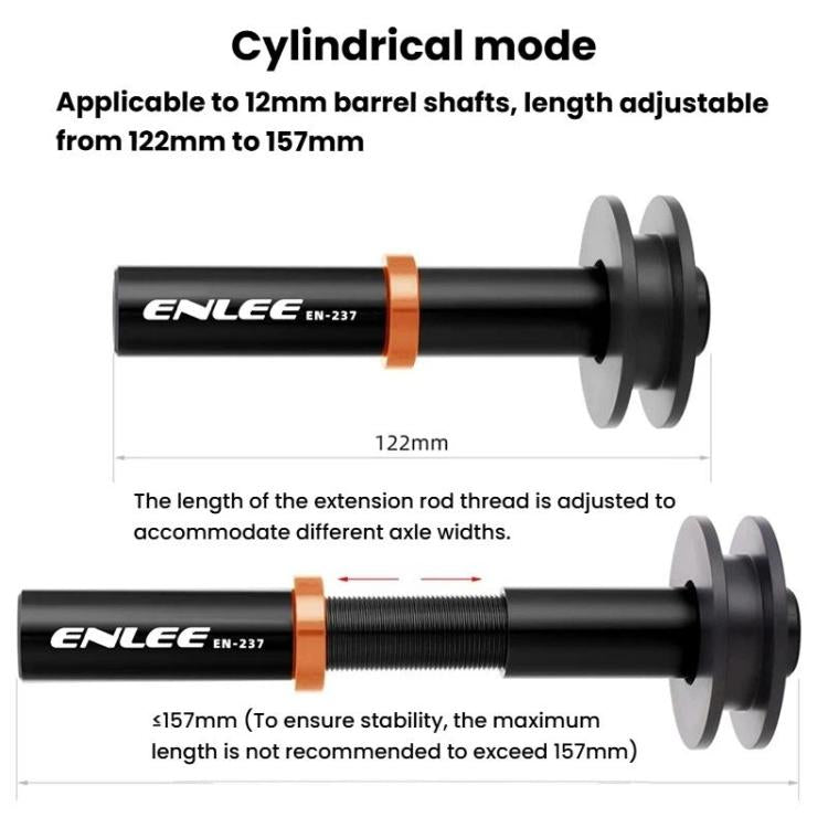 ENLEE EN-237 Support de Chaîne Vélo Universel pour Axe à Dégagement Rapide et Axe Traversant, EN-237