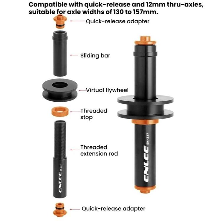 ENLEE EN-237 Support de Chaîne Vélo Universel pour Axe à Dégagement Rapide et Axe Traversant, EN-237