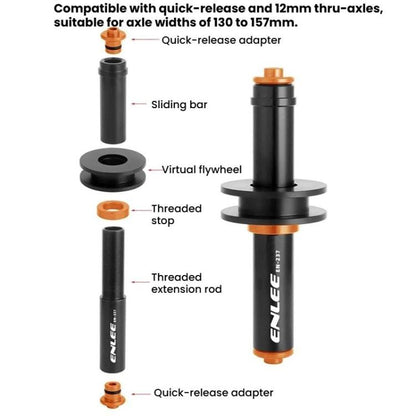 ENLEE EN-237 Support de Chaîne Vélo Universel pour Axe à Dégagement Rapide et Axe Traversant, EN-237