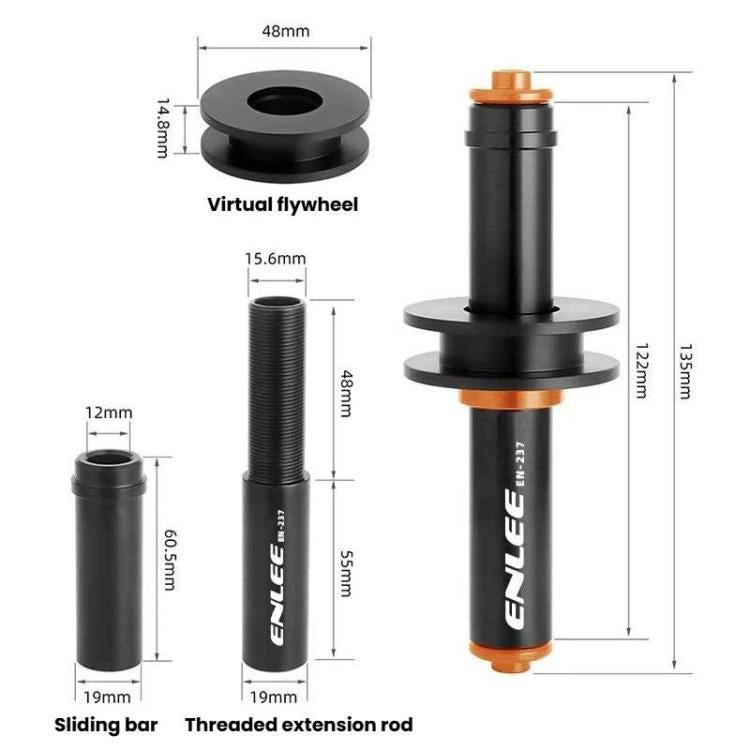 ENLEE EN-237 Support de Chaîne Vélo Universel pour Axe à Dégagement Rapide et Axe Traversant, EN-237