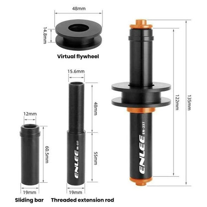 ENLEE EN-237 Support de Chaîne Vélo Universel pour Axe à Dégagement Rapide et Axe Traversant, EN-237