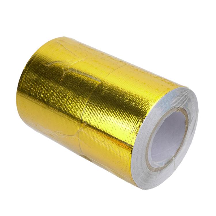 Auto Engine Intake Manifold Turbocharger Heat Insulation Aluminum Foil Tape, 5x1000cm Gold, 5x1000cm Silver, 10x500cm Gold, 10x500cm Silver, 10x1000cm Gold, 10x1000cm Silver