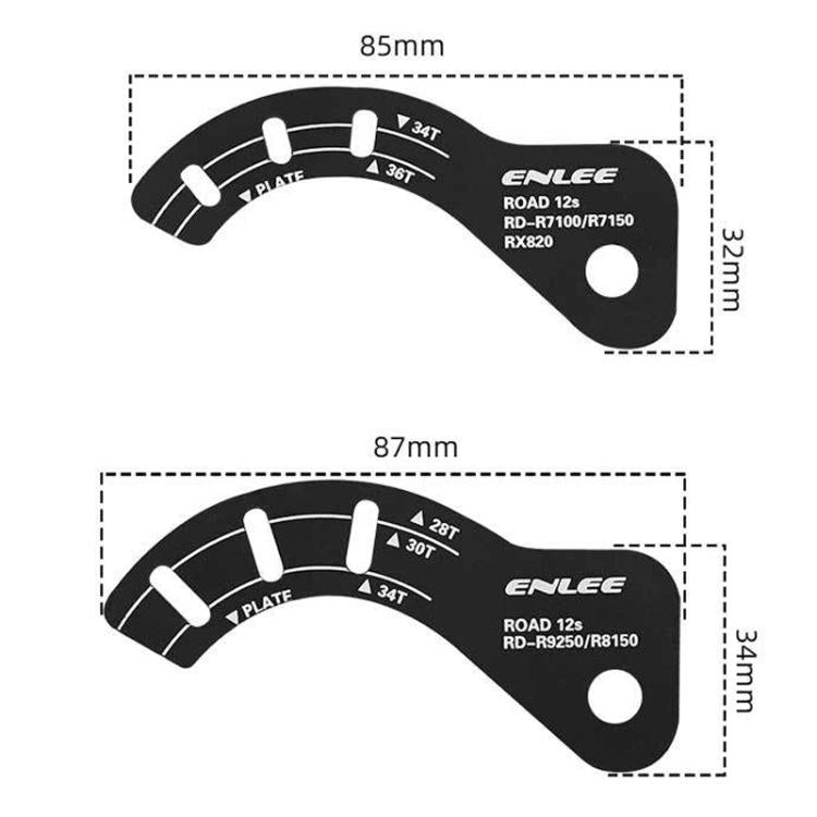 ENLEE E-GJ001 Bike Rear Derailleur Adjustment Plate GG Adjustment Gauge, A, B