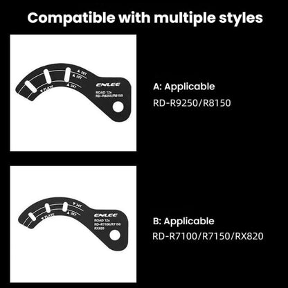 ENLEE E-GJ001 Bike Rear Derailleur Adjustment Plate GG Adjustment Gauge, A, B