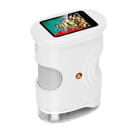2 Inch IPS Portable Digital Microscope Kids Manual Focus Microscope With Light