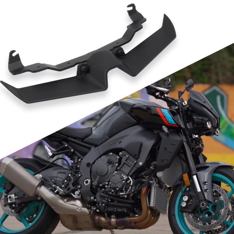 For Yamaha MT-10 / MT-10 SP Front Headlight Bird Beak Fairing Lower Cover Spoiler, Black, Carbon Fiber