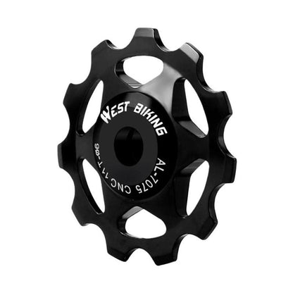 WEST BIKING YP0719490 Galet de dérailleur de vélo avec roulements métalliques pour vélo de route, 11T Noir, 11T Rouge, 11T Coloré, 13T Noir, 13T Rouge, 13T Coloré