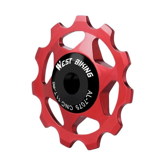 عجلة توجيه الدراجة WEST BIKING YP0719490 مع محامل معدنية، عجلة توجيه خلفية لدراجة الطريق، 11 سنًا أسود، 11 سنًا أحمر، 11 سنًا ملون، 13 سنًا أسود، 13 سنًا أحمر، 13 سنًا ملون