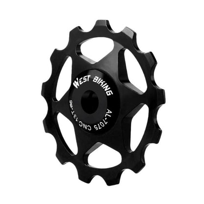 WEST BIKING YP0719490 Galet de dérailleur de vélo avec roulements métalliques pour vélo de route, 11T Noir, 11T Rouge, 11T Coloré, 13T Noir, 13T Rouge, 13T Coloré