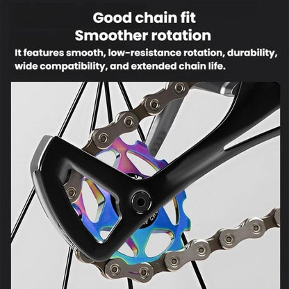 WEST BIKING YP0719490 Galet de dérailleur de vélo avec roulements métalliques pour vélo de route, 11T Noir, 11T Rouge, 11T Coloré, 13T Noir, 13T Rouge, 13T Coloré