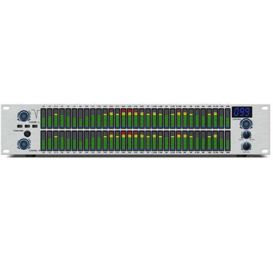 EQ-A32 Digital Equalizer Stage Home Karaoke Noise Reduction Audio Processor, EU Plug, US Plug, UK Plug, AU Plug