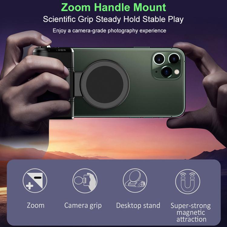 Poignée de prise de vue magnétique Desiontal, télécommande de prise de vue auxiliaire pour téléphone, poignée de prise de vue magnétique pour téléphone