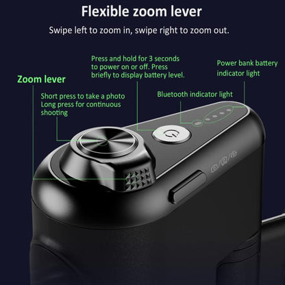 Poignée de prise de vue magnétique Desiontal, télécommande de prise de vue auxiliaire pour téléphone, poignée de prise de vue magnétique pour téléphone
