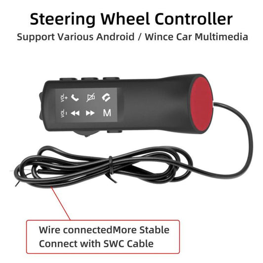 Botones/manija de control multifunción para volante de automóvil, específicamente para pantallas grandes Android, A3001 con retroiluminación blanca, A3001 con retroiluminación azul.