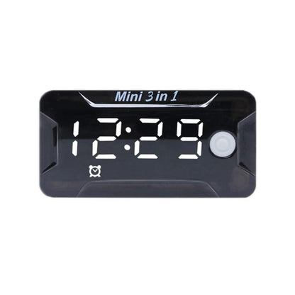 8-150V Electric Scooter/Motorcycle Two-Wire Waterproof Time Voltage Temperature Meter