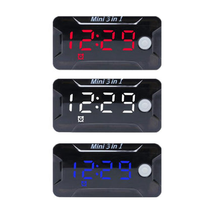 8-150V Electric Scooter/Motorcycle Two-Wire Waterproof Time Voltage Temperature Meter