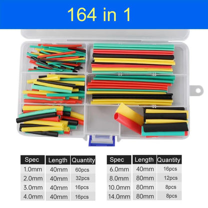 Thermoresistant Tube Heat Shrink Wrapping Kit, 164 in 1, 560 in 1, 750 in 1, 780 in 1, 800 in 1