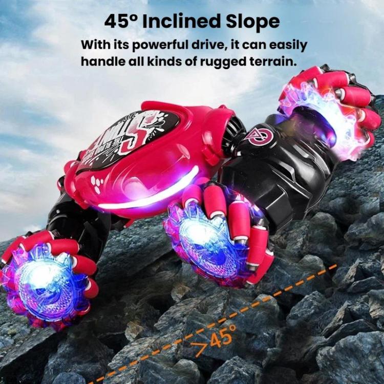 Shockproof Crash-Resistant Stunt Twist Car With Lights Rechargeable Remote Control Toy Car, Dual Remote Control Blue, Dual Remote Control Pink, Dual Remote Control Grey, Single Remote Control Blue, Single Remote Control Pink, Single Remote Control Grey