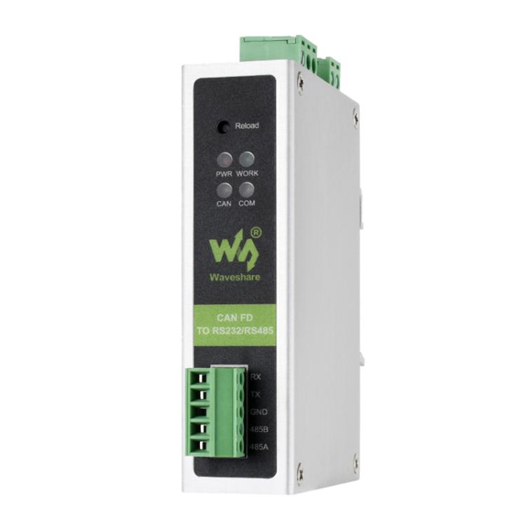 Convertisseur de protocole CAN FD WAVESHARE Compatible avec les protocoles CAN 2.0A/2.0B Prend en charge le montage sur rail DIN, 32599