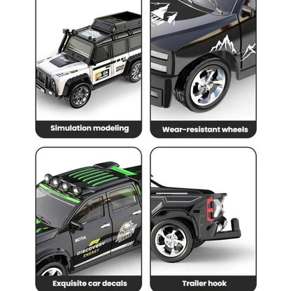 1:64 Mini Alloy RC Car With Lights Simulated Car Model Toy, 6601 White, 6601 Green, 5501 Black, 5501 Red, 5501 Blue, 8801 Black, 8801 Red, 8801 Blue, 6601 White With Hanging Box, 6601 Green With Hanging Box, 5501 Black With Hanging Box                 ...