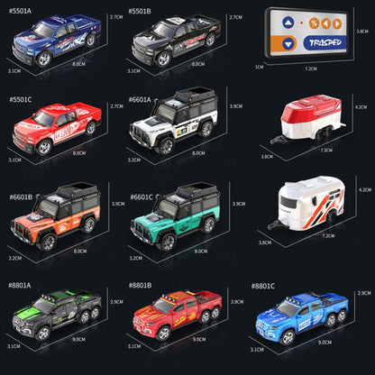 1:64 Mini Alloy RC Car With Lights Simulated Car Model Toy, 6601 White, 6601 Green, 5501 Black, 5501 Red, 5501 Blue, 8801 Black, 8801 Red, 8801 Blue, 6601 White With Hanging Box, 6601 Green With Hanging Box, 5501 Black With Hanging Box                 ...