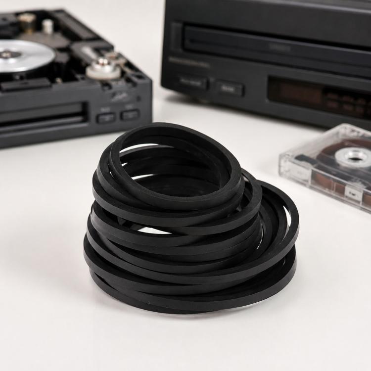 Mix Assorted Rubber Belts CD DVD Cassette Tape, 60pcs 0.5mm Square Fold Length 40-100mm, 30pcs 0.7mm Square Fold Length 45-120mm, 20pcs 1mm Square Fold Length 35-85mm, 20pcs 1mm Square Fold Length 90-135mm, 30pcs 1mm Square Fold Length 40-135mm        ...
