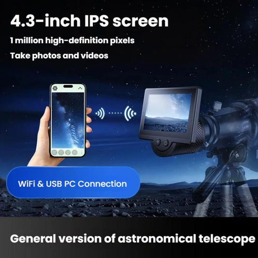 4.3 Inch Wireless WiFi Electronic Eyepiece Display For Telescopes & Microscopes, WT1