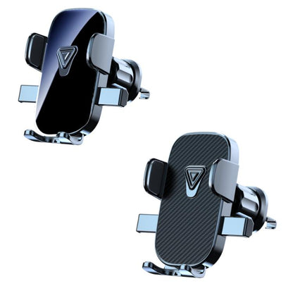 Support de téléphone de navigation pour voiture, fixation grille d'aération, finition miroir, finition texturée