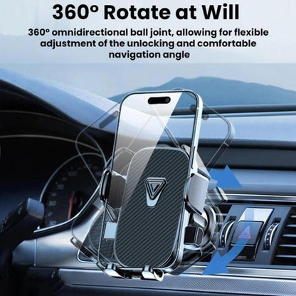 Support de téléphone de navigation pour voiture, fixation grille d'aération, finition miroir, finition texturée