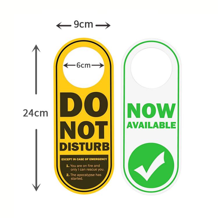 Panneau humoristique Ne pas déranger/Disponible maintenant, réversible double face à suspendre en PVC pour porte, panneau amusant
