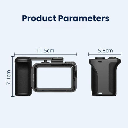 For DJI Osmo Action 6 Flymile Quick-Release Cage Protective Frame Street Photography Handle Kit