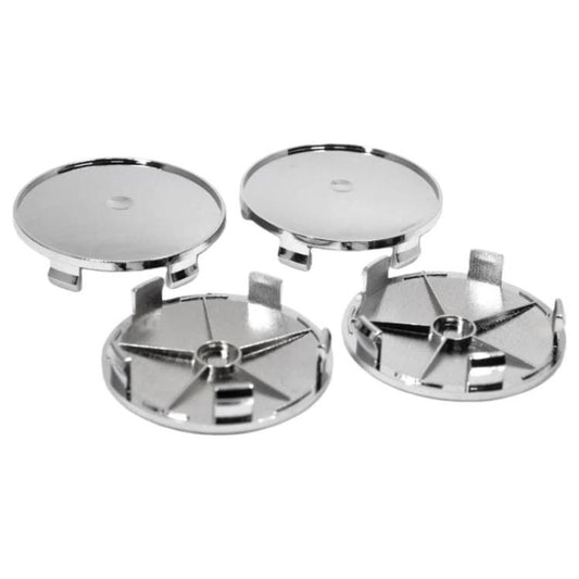 Lot de 4 cache-moyeux de roue vierges modifiés de 68 mm de diamètre extérieur