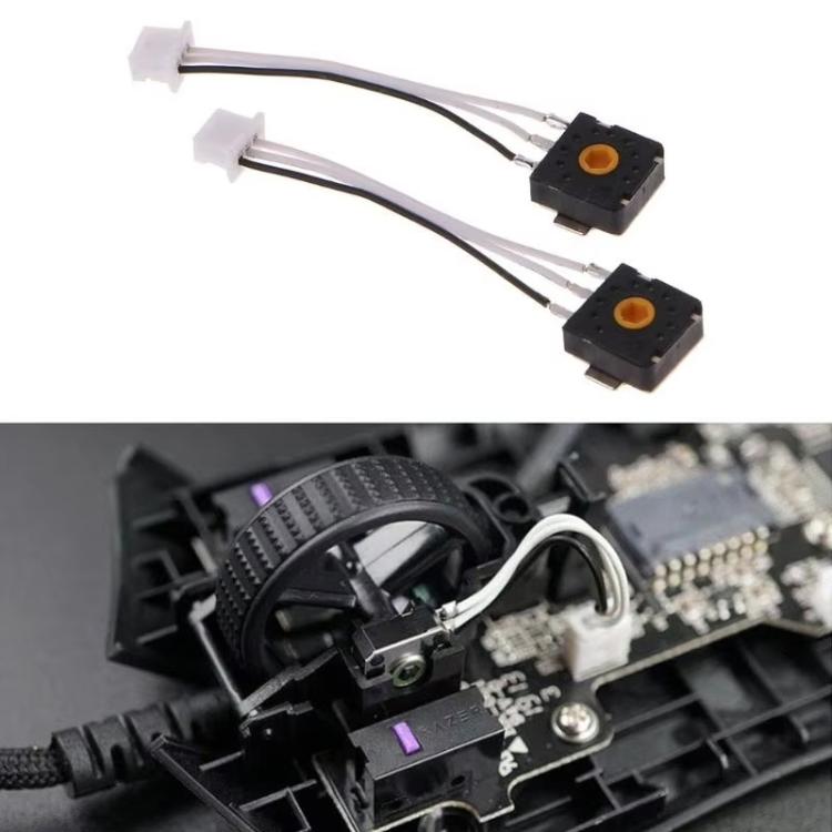 Câble encodeur TTC pour la molette de la souris, pièces de rechange, clip gauche avec câble, clip droit avec câble, clip gauche sans câble, clip droit sans câble