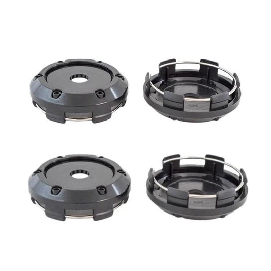 Ensemble de 4 enjoliveurs de moyeu de roue vierges modifiés de 66 mm de diamètre extérieur