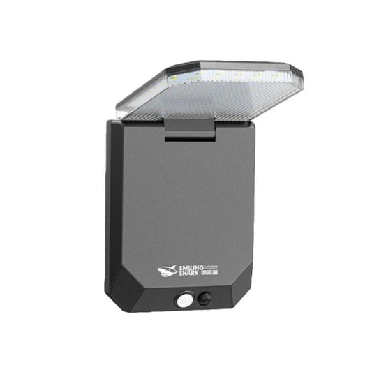 Lampe solaire murale extérieure pliable à détecteur de mouvement 3 modes, SMILING SHARK BD-068