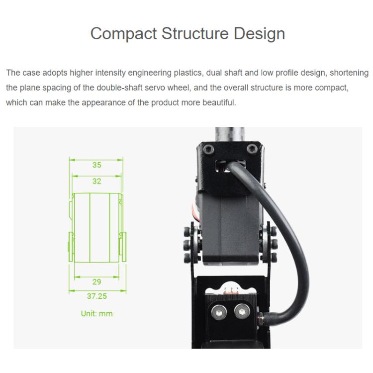 WAVESHARE High-Precision High-Torque 360-Degree Magnetic Encoder Serial Bus Servo Motor, 22414
