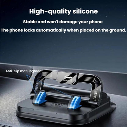L511 2 In 1 Car Phone Holder With Number Plate Anti-Shake Center Console Navigation Mount