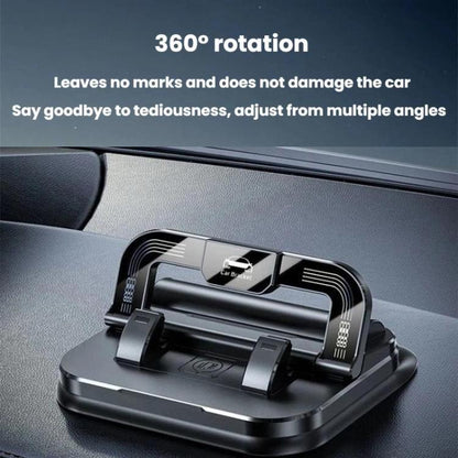 L511 2 In 1 Car Phone Holder With Number Plate Anti-Shake Center Console Navigation Mount