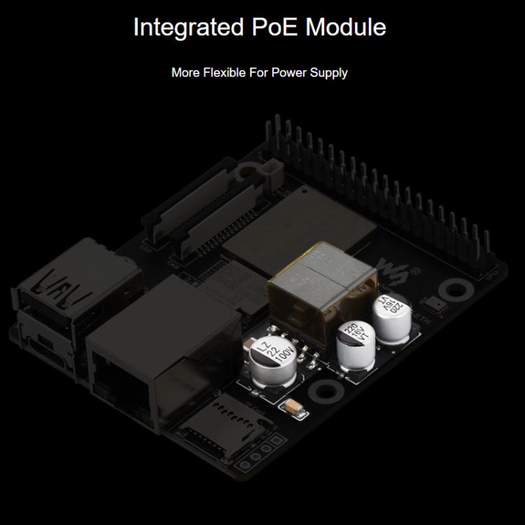 Carte de développement WAVESHARE ESP32-P4-WIFI6-POE-ETH, prend en charge l'alimentation par Ethernet (PoE), Pack C