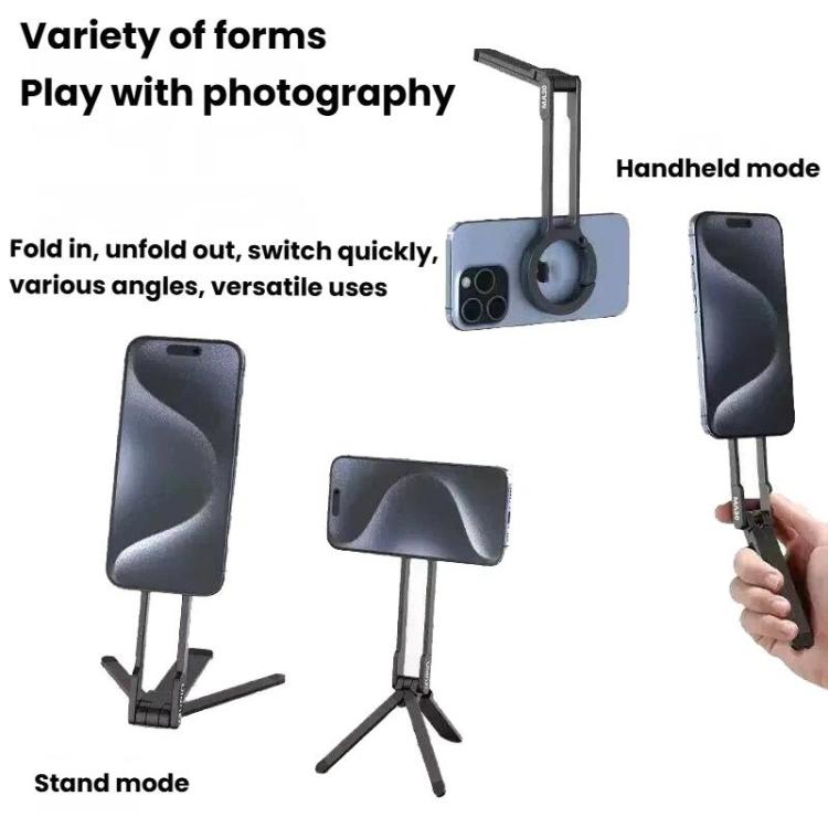 Carabiner Magnetic Aluminum Alloy Phone Holder Portable Photography Tripod