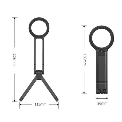 Carabiner Magnetic Aluminum Alloy Phone Holder Portable Photography Tripod