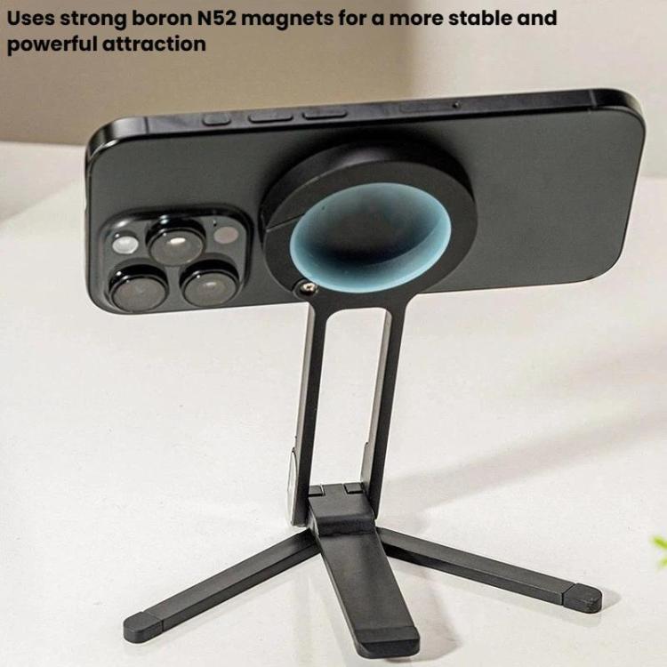 Carabiner Magnetic Aluminum Alloy Phone Holder Portable Photography Tripod